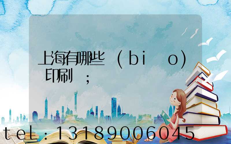 上海有哪些標(biāo)簽印刷廠