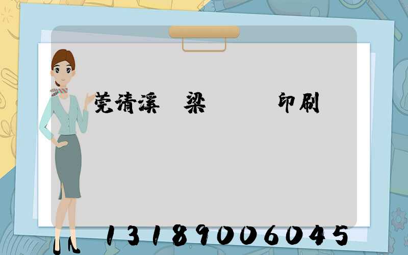 東莞清溪漁梁圍榮輝印刷廠