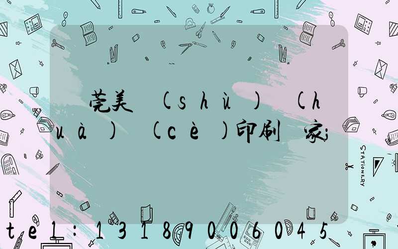 東莞美術(shù)畫(huà)冊(cè)印刷廠家