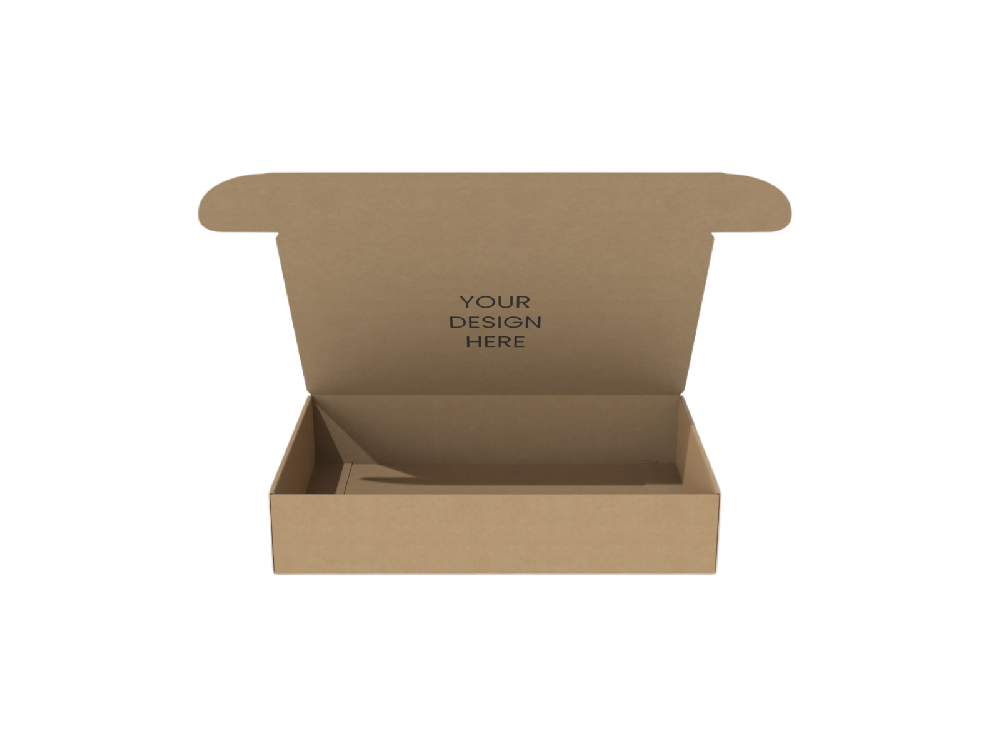 藥品包裝盒定制需求分析-無側(cè)翼無痕底飛機(jī)盒型設(shè)計(jì)結(jié)構(gòu)圖